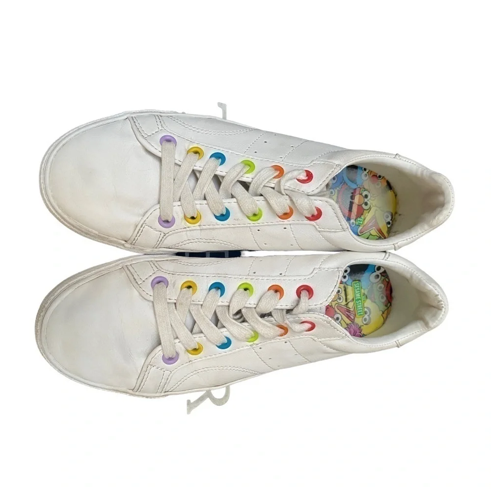 Sesame Street | White / Rainbow | Sneakers | Size: 8 - Picture 5 of 15